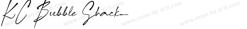 KC Bubble Shack字体转换